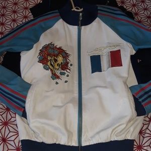 Ed Hardy custom made leather jacket from London